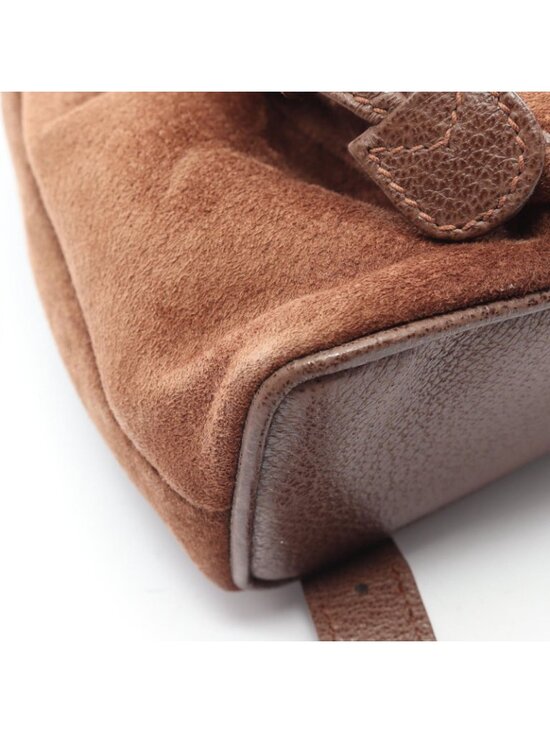 Gucci Backpack Bamboo 003 Brown Suede Leather main image 7